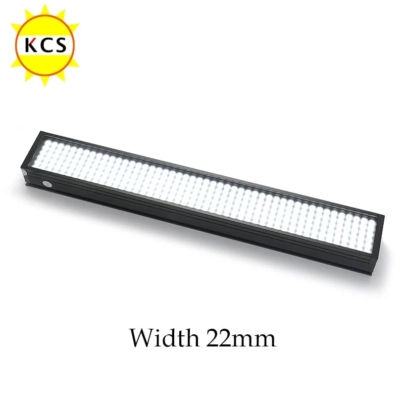 Lampada a Striscia LED per Visione Artificiale KCS, Luce a Barra Lunga Larghezza 22mm, Sorgente Luminosa per Rilevamento e Riconoscimento, DC 24V