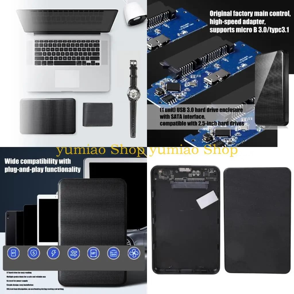 Custodia per dischi rigidi esterni USB da 2,5 pollici 587B Custodia per dischi rigidi Installazione semplice per accessori