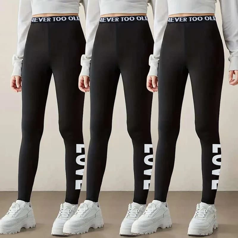 Set da 1/3 pezzi di leggings sportivi casual per ragazze quattro stagioni Pantaloni da yoga per corsa e ciclismo taglie forti per bambini Pantaloni slim fit