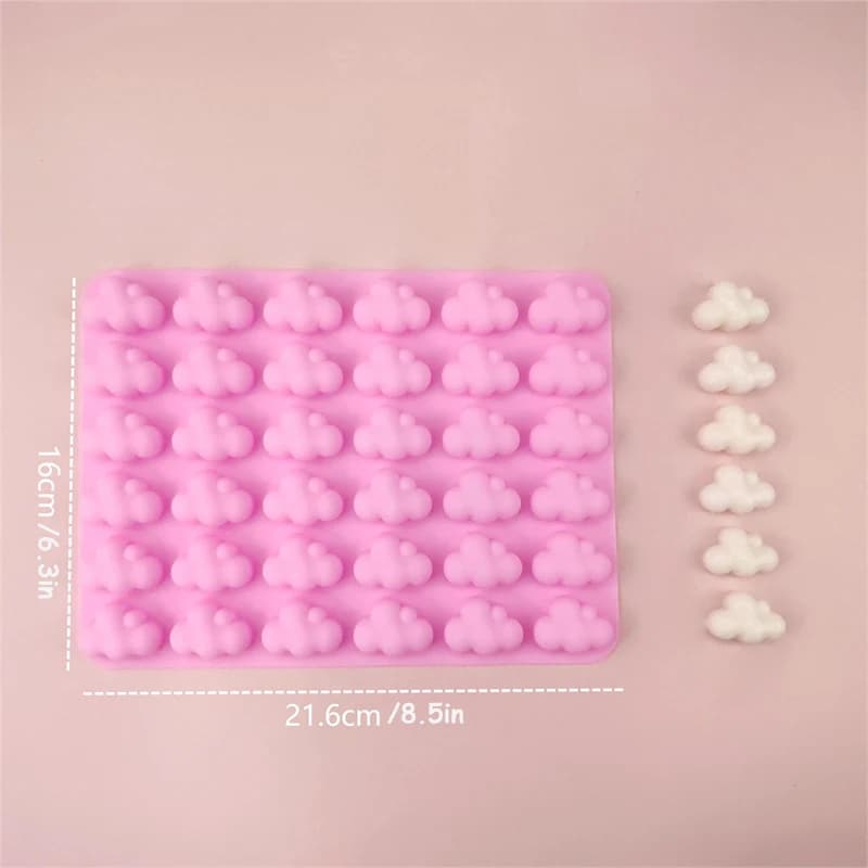 Stampo in Silicone a Forma di Nuvole per Dolci Fai-da-Te, Cioccolato, Cubetti di Ghiaccio, Decorazione Torte e Mousse