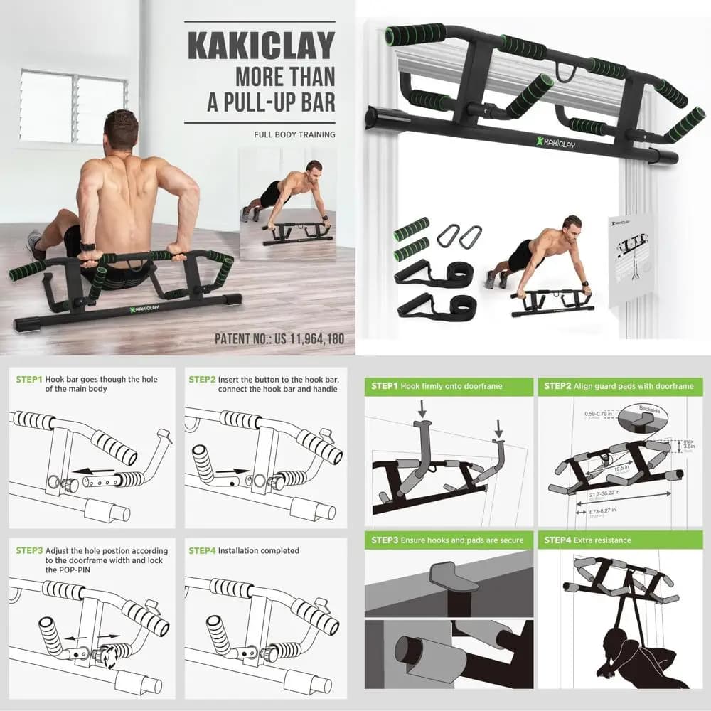 Advanced 2026 Multi-Grip Traction Bar with Improved Hook Technology - Design and Shipping Authentic USA