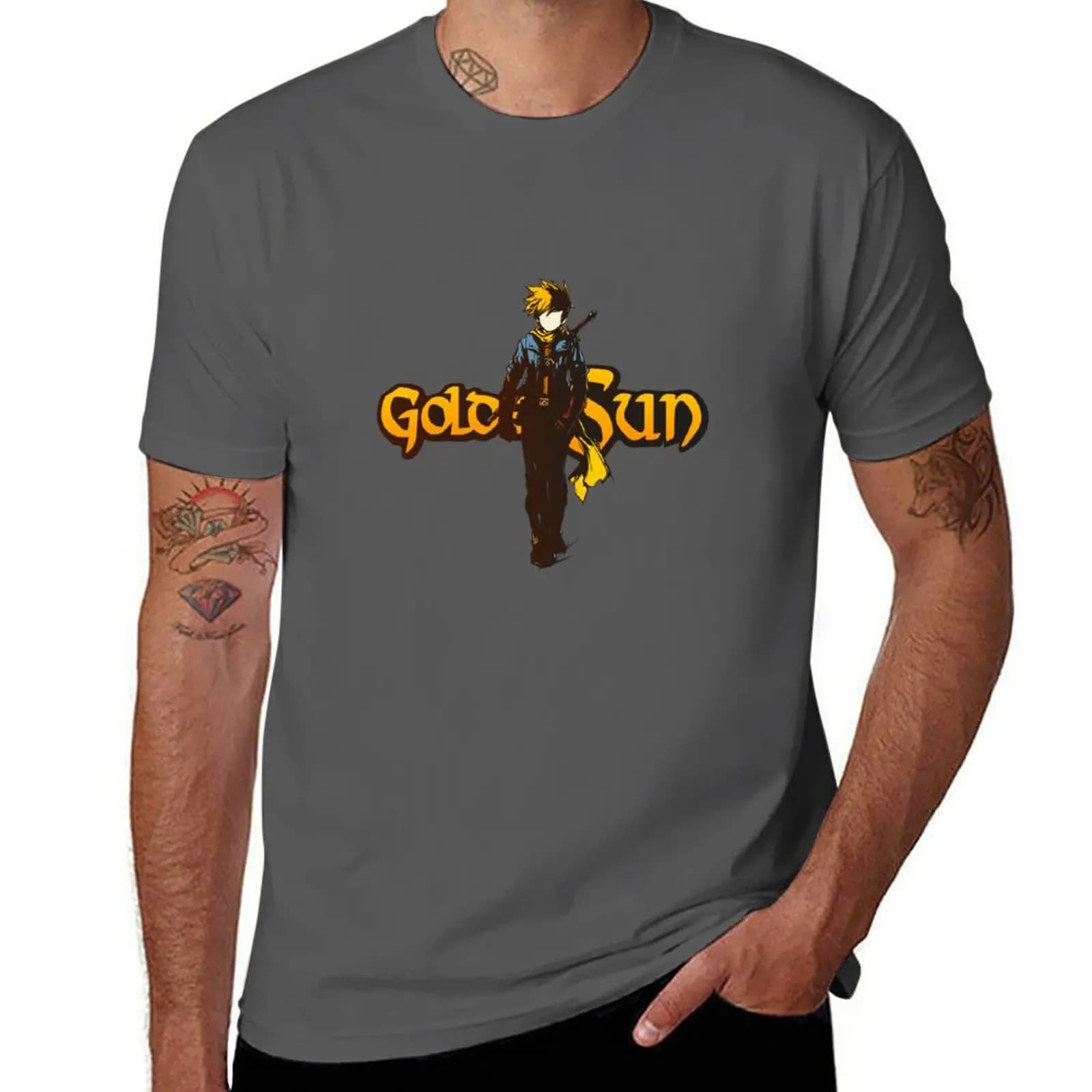 Sun Matthew Golden - T-shirt traspirante da uomo per lo sport