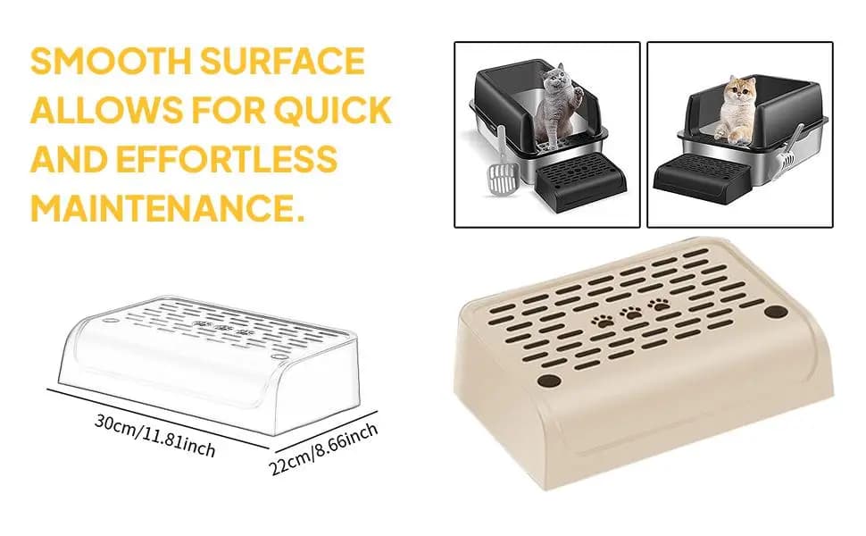 Cat Litter Case Footboard Bridge Plastic Mat for Cat Litter Box Cabinet Furniture Xl Indoor Use Cleaning Aid for Home