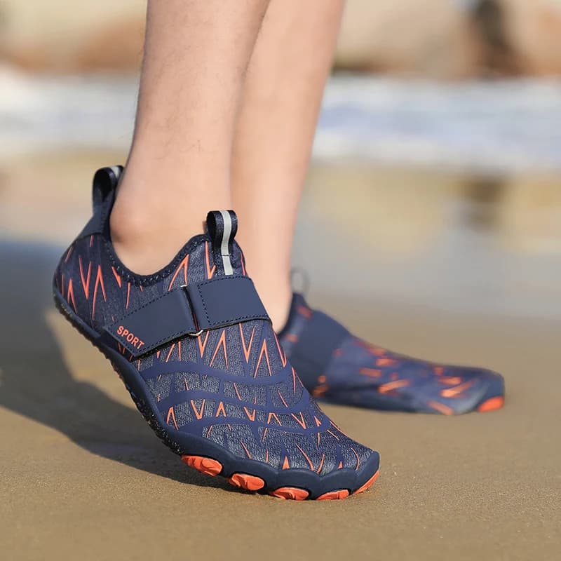 Nuove Scarpe da Trekking Fluviale per Esterni ad Asciugatura Rapida, con Suola Morbida, per Nuoto e Snorkeling, Antiscivolo e Resistenti all'Usura, per Acqua (Wading)