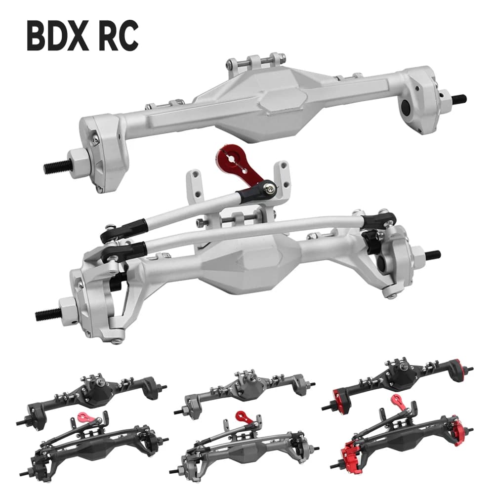 Asse portale posteriore anteriore integrato in alluminio lavorato CNC anodizzato per 1/10 RC Crawler Car Axial SCX10 II RGT 86100 Redcat GEN8