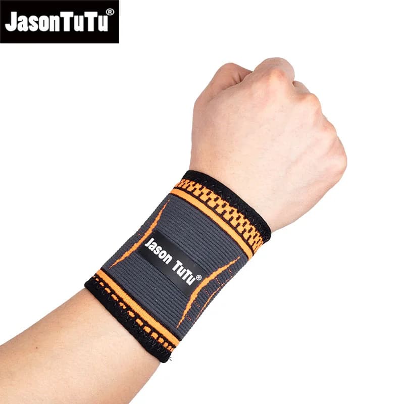 JASONTUTU 1PCS Supporto per il polso Fascia di compressione per maglieria in nylon Protezioni per il polso traspiranti Braccialetti per sport all'aria aperta Bracciali
