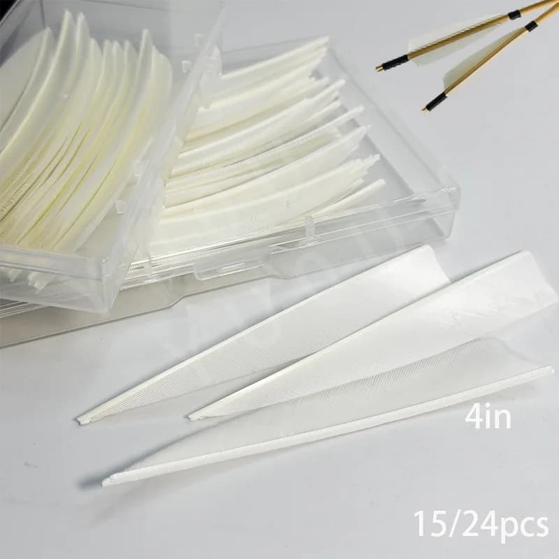 Piume di tacchino a forma di scudo, monocolore, 4 pollici, piume per la creazione di frecce, articolo fai da te, piume naturali