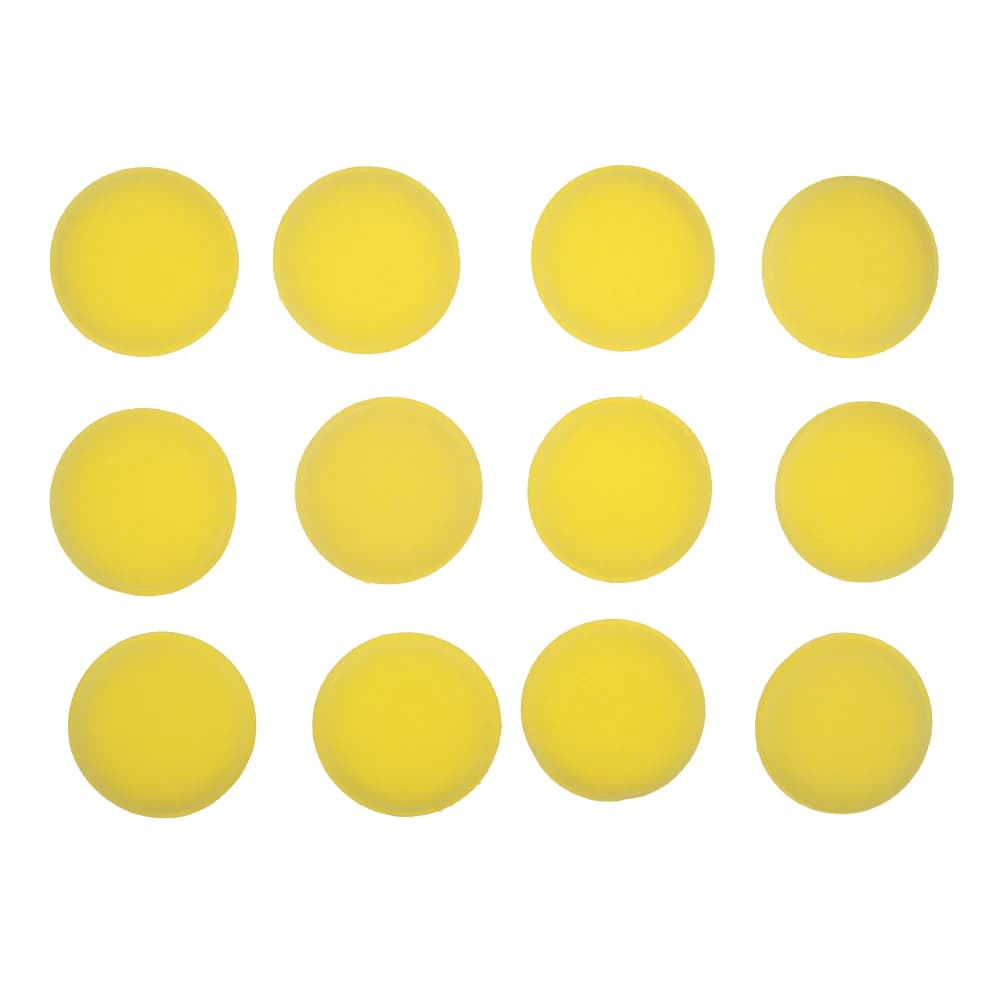 12 pz/lotto Auto Giallo Schiuma Ceretta Tamponi Applicatore Polacco Veicolo Spugna