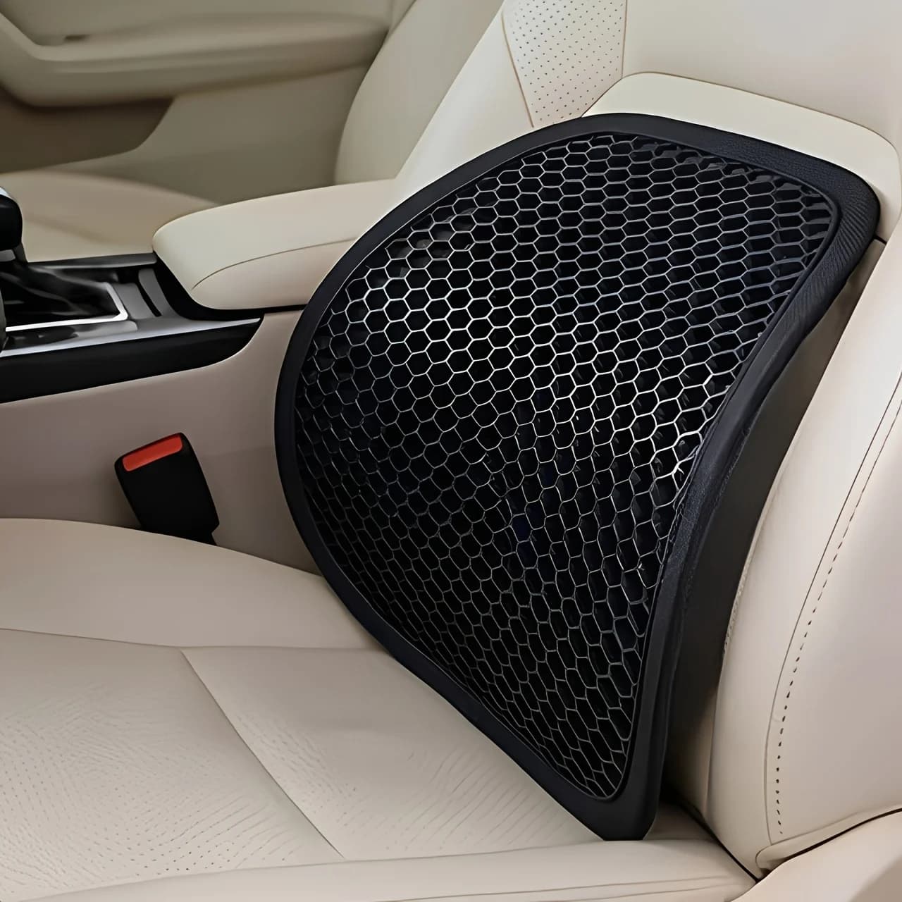 Portable Car Gel Seat Lumbar Cushion, Suitable for Soft Seat Backrests for Long Sitting Hours. Soft And Breathable,