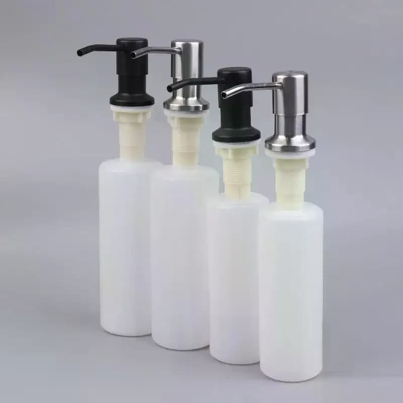 Dispenser di sapone per lavello da cucina, pompa dosatrice integrata con kit di prolunga per bottiglia, per forniture da cucina