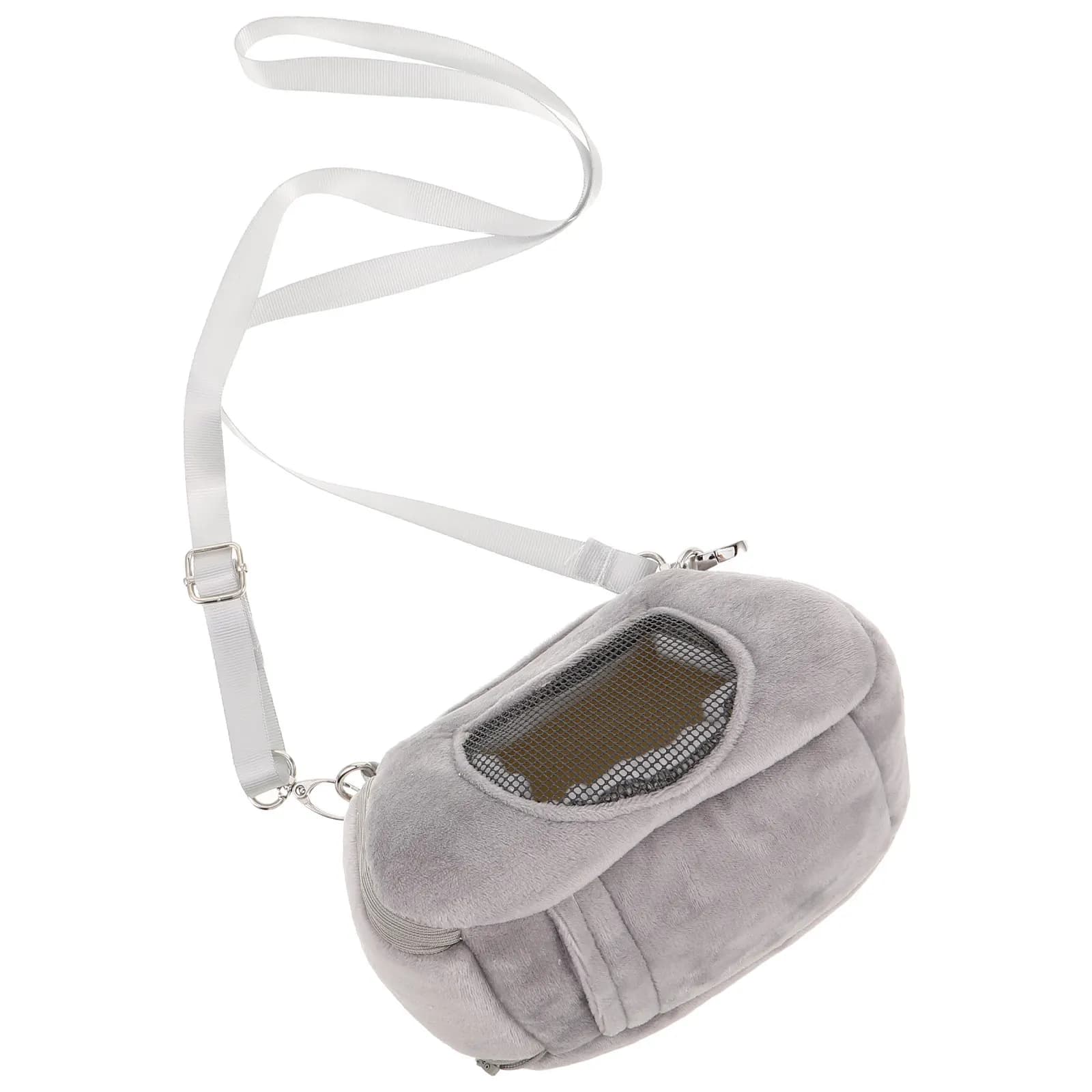 Portable Hamster Carrier Bag Soft Breathable Material Flat Bottom Stable Small Pet Travel Pouch for Sugar Gliders Rats Guinea