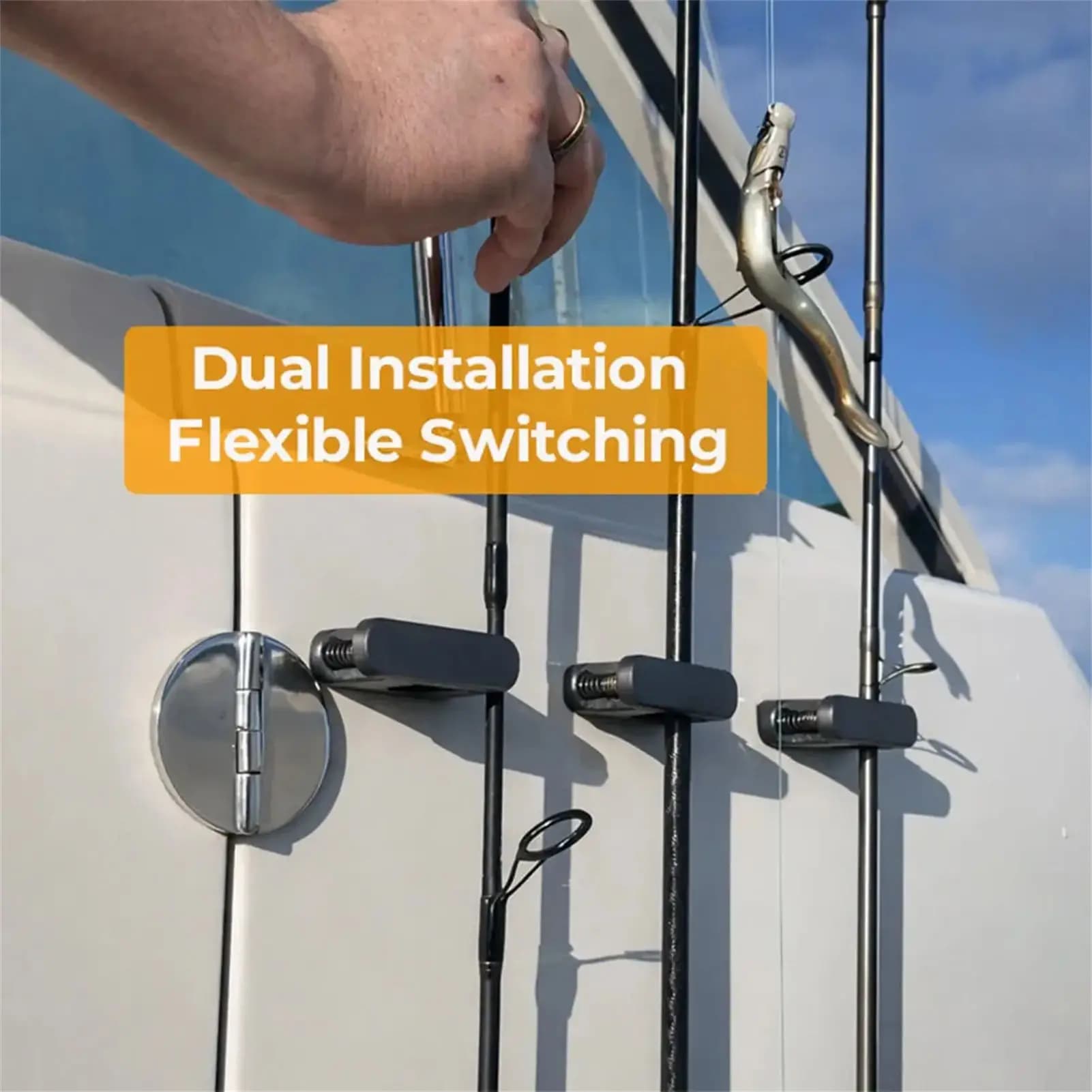 Durable plastic fishing rod wall bracket for fishing rods, sea rods, outdoor fishing accessories, fishing rod support