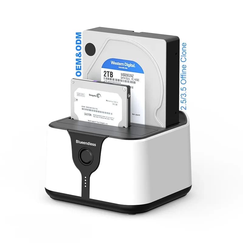 USB 3.0 a 2.5 pollici SATA HDD SSD Docking Station Custodia Duplicatore di dischi rigidi Clone Docking station per disco rigido HDD SATA da 5 Gbps