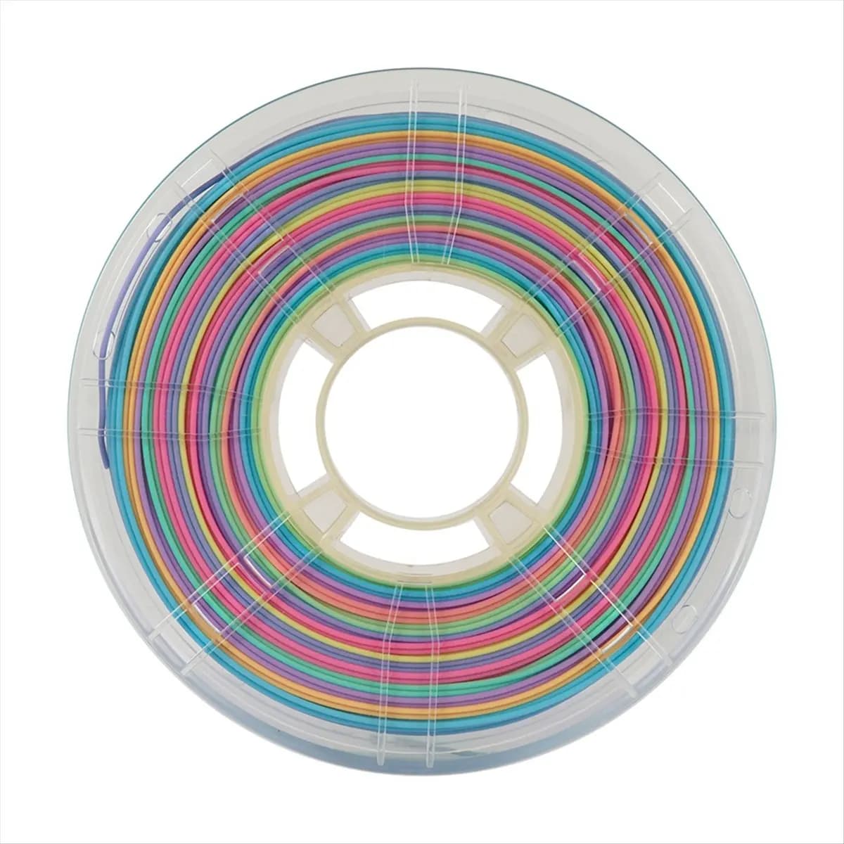 L70A Matte PLA Rainbow Filament 1.75mm 1kg New Multicolor Gradient 3D Printer Filament Low Gloss PLA Color Change