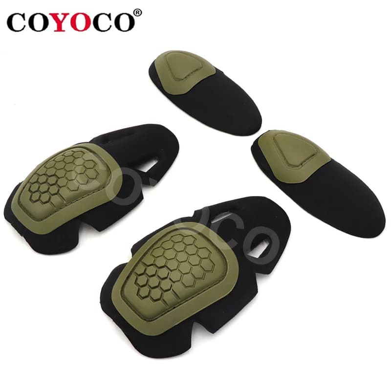 Set di Protezioni COYOCO per Ginocchia e Gomiti, Modello Dragon Armor g4 Frog Suit, per Paintball e Airsoft