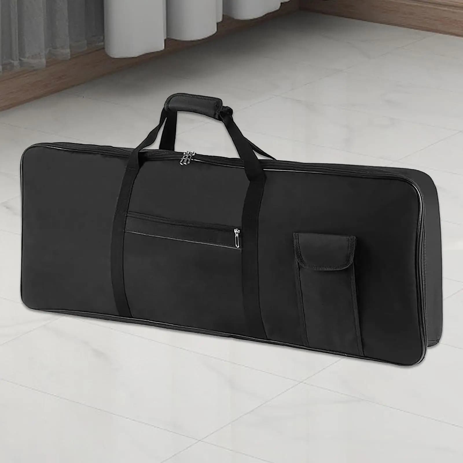 Custodia per tastiera a 76 tasti portatile imbottita con custodia protettiva tascabile con manico Borsa per tastiera elettrica impermeabile per pianoforte