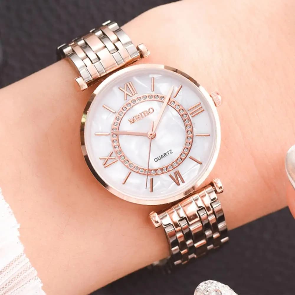 Women's Luxury Crystal Wristwatches Women's Fashionable Diamonds Wristwatches from the best brands Women's Montre Femme Relogio Stainless Steel Wrist Watch