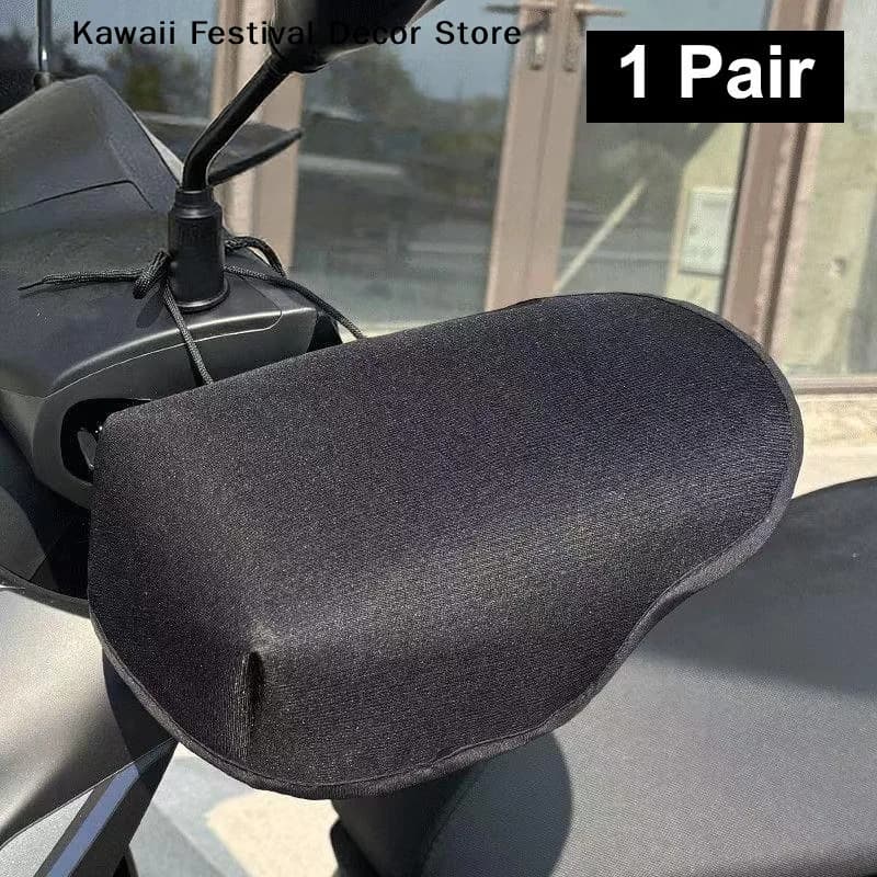 【K】1Pair Motorcycle Handlebar Muffs Electric Bike Gloves Handlebar Summer Sun Protection Hand Covers Mesh Riding Gloves