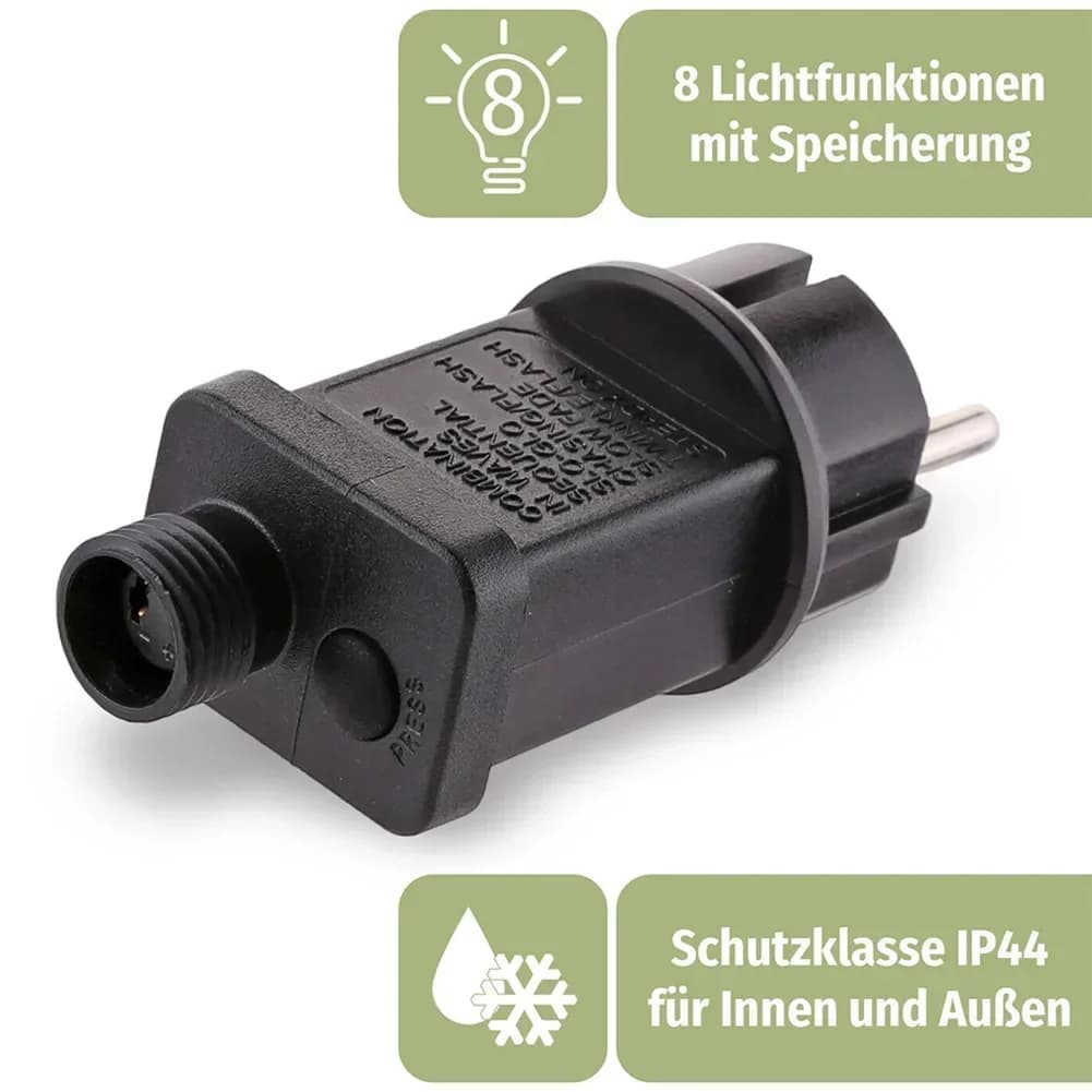 Luci a stringa trasformatore a 8 modalità 9W 31V Alimentatore timer LED Adattatore di alimentazione Illuminazione per dispositivi LED a bassa tensione