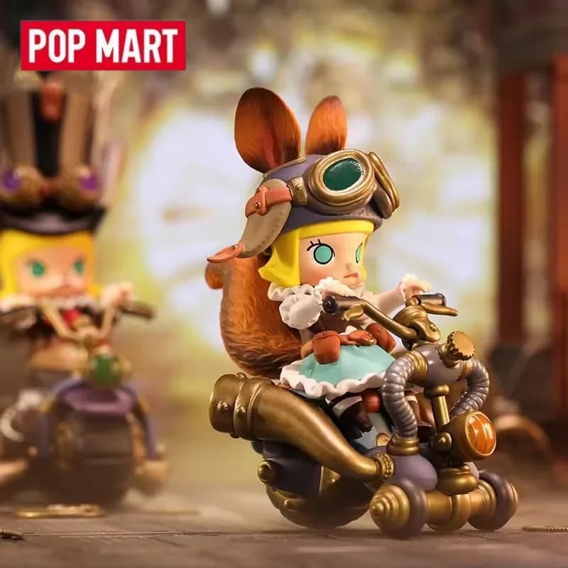 POP MART Molly Steampunk Animal Locomotiva Serie Scatola cieca autentica Scatola misteriosa Guess Bag Giocattoli Bambola Cute Anime Figure Desktop