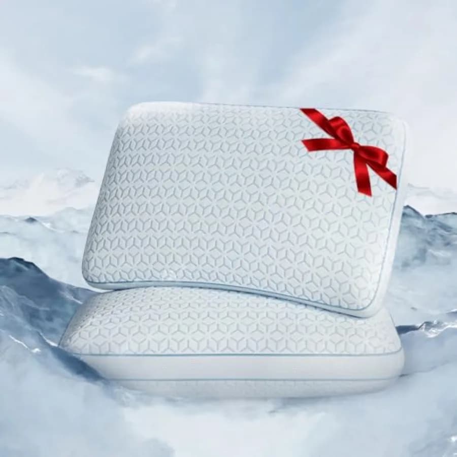 Cuscini Rinfrescanti, Set di 2 Cuscini in Memory Foam, Almohadas para Dormir per Chi Soffre il Caldo Durante il Sonno
