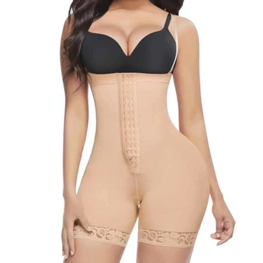 Lover-Beauty Fajas Colombianas Shapewear per Donne, Controllo Pancia, Post-Parto, Modellante, Solleva Glutei, Body Contenitivo