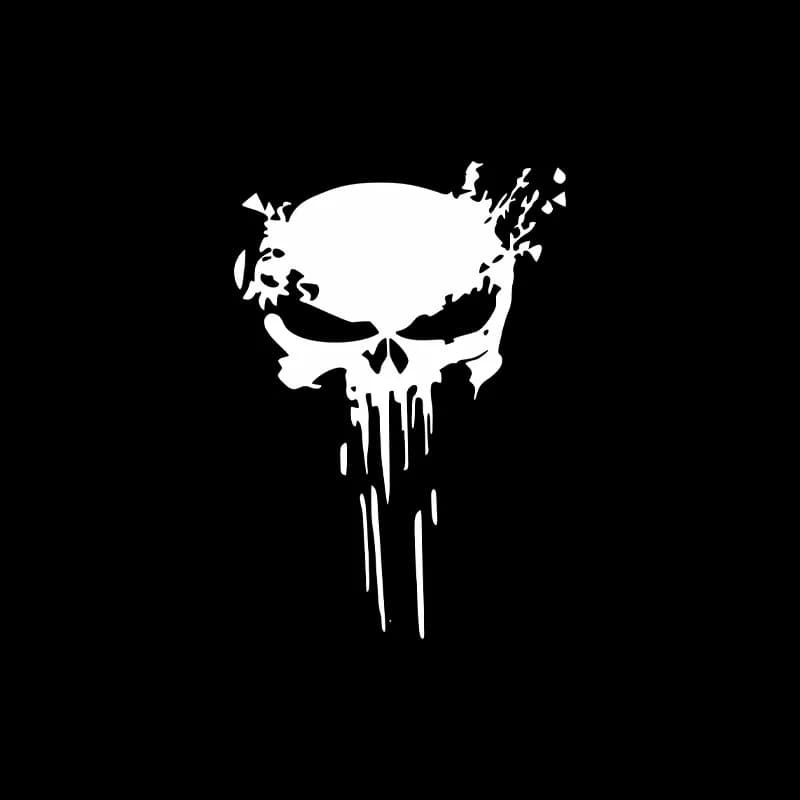 Adesivi moto Skull Sticker decalcomania riflettente protezione solare impermeabile accessori universali per la decorazione della moto dell'auto