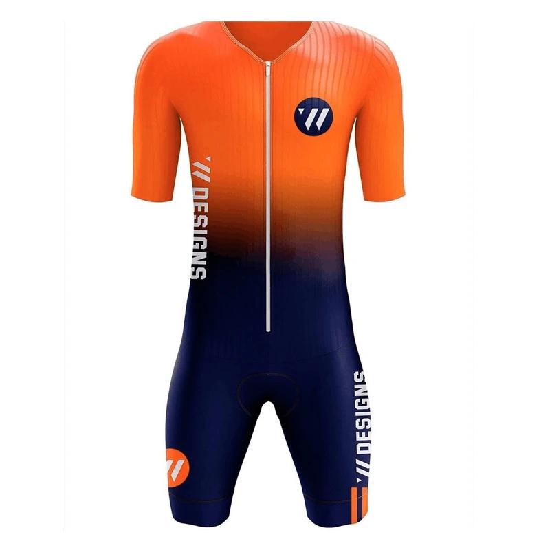 Vvsports ciclismo Trisuit Triathlon set estate uomo abbigliamento bici Roupa De ciclismo Roadbike nuoto corsa bicicletta tuta