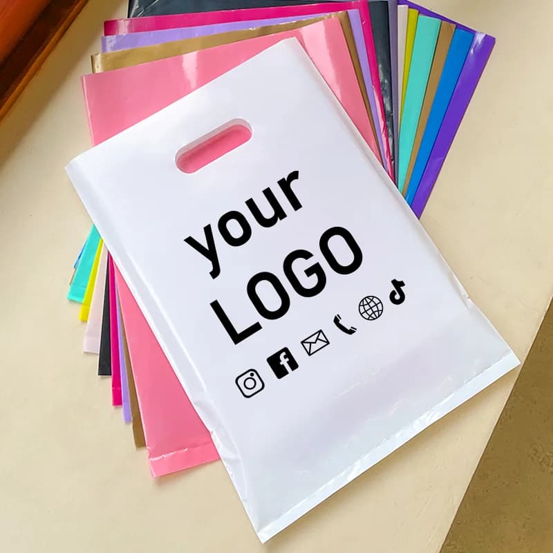 Sacchetti per la spesa personalizzati da 50 pezzi Sacchetti regalo riutilizzabili per feste Sacchetti per imballaggio promozionali per eventi di promozione aziendale con stampa del logo