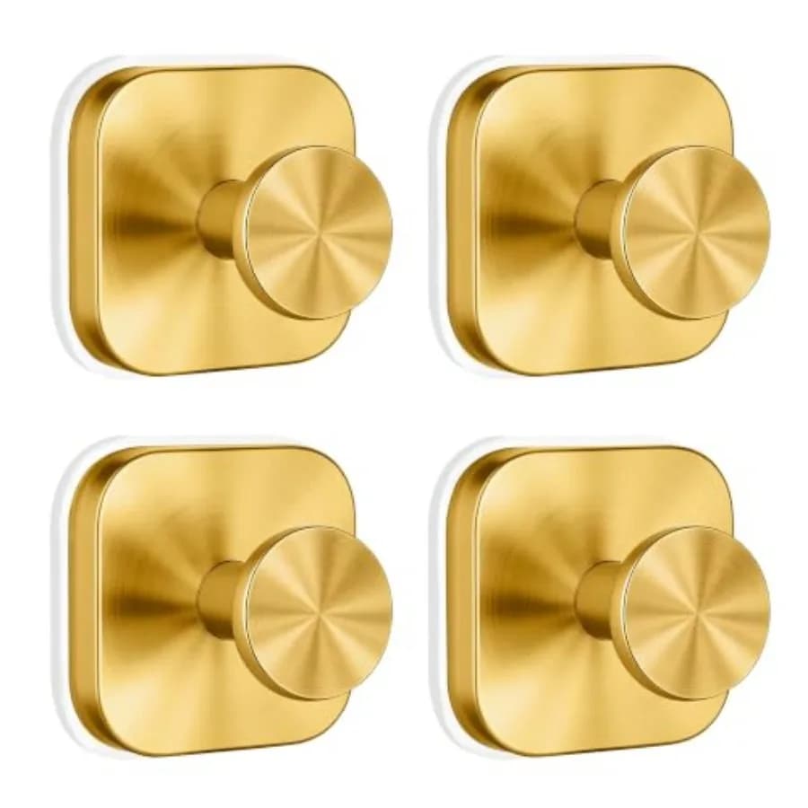 Suction Cup Hooks for Shower, Heavy Duty Metal Hooks with Widened Base, No-Drill Strong Hold Removable Towel and Coat Hooks for