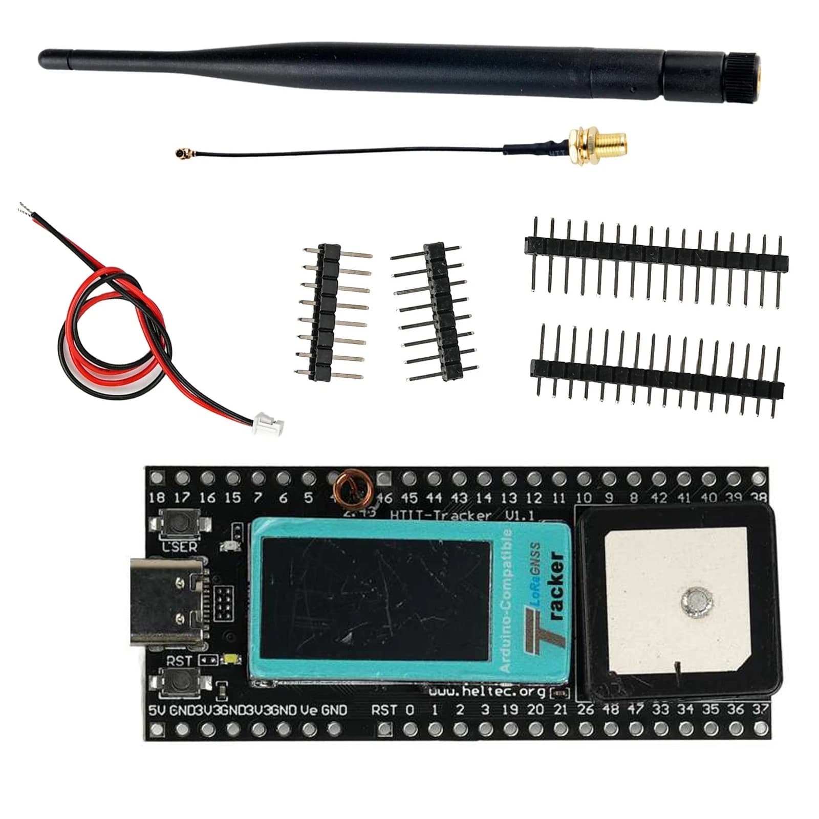 Heltec ESP32 LoRa GPS Development Card Tracker SX1262 868/915MHZ Lora Wi-Fi + BT Module GNSS Receiver for Arduino Meshtastico IoT