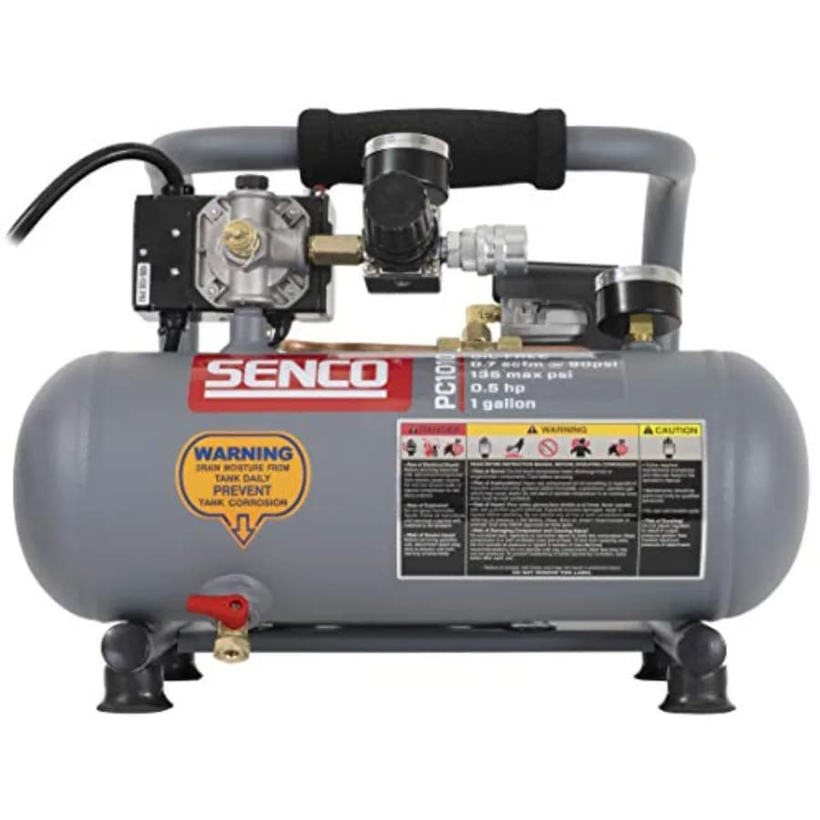 Compressore d'aria portatile PC1010 da 1/2 HP e 1 gallone per finiture e rifiniture, gonfiatore pneumatici per auto