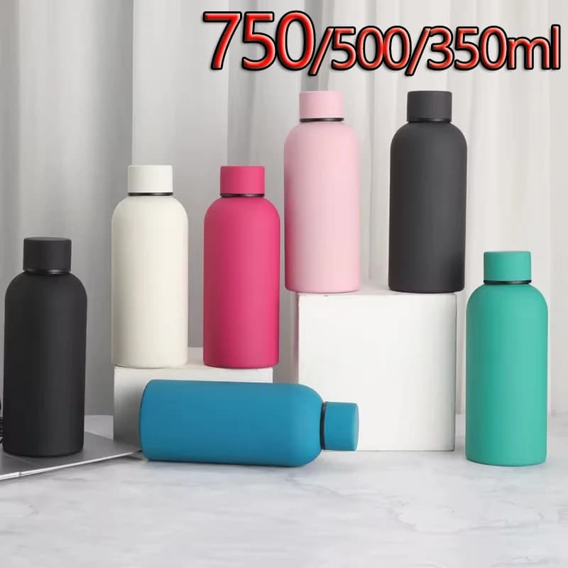 750/500/350ML Bocca Piccola Tazza Thermos Auto Esterna Bottiglia di Coca Cola In Acciaio Inox Doppio Strato Tazza di Vuoto Sport Bollitore Palestra