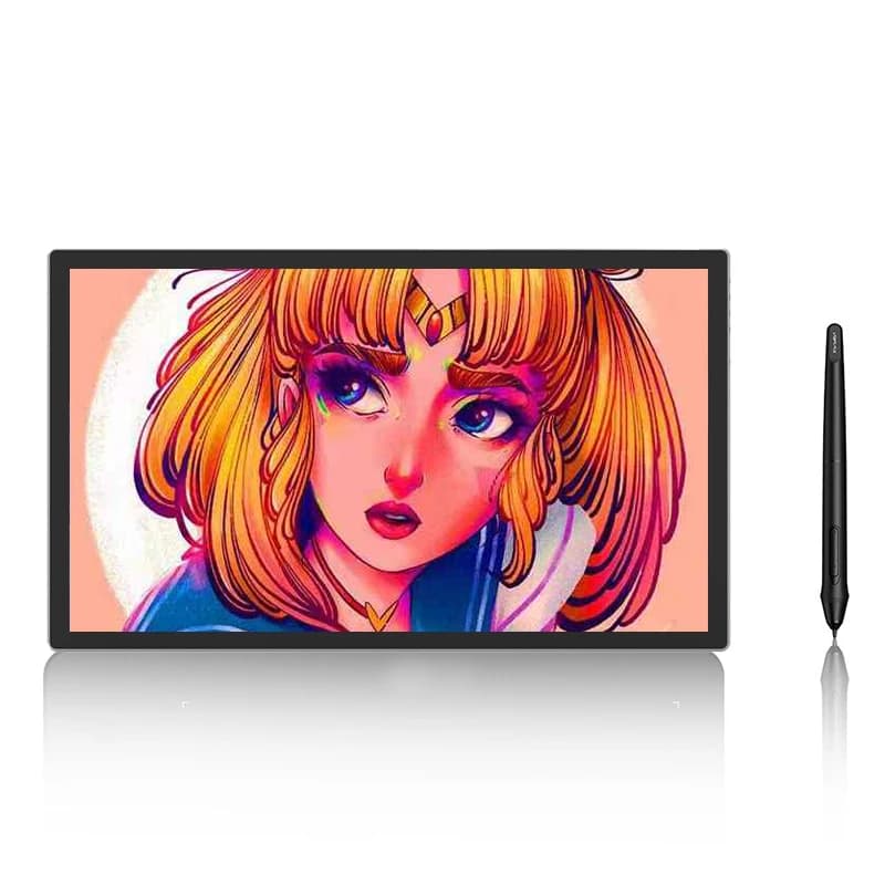 Tavoletta grafica digitale con touch screen, display con penna per monitor grafico da 21,5 pollici per principianti di arte e animazione