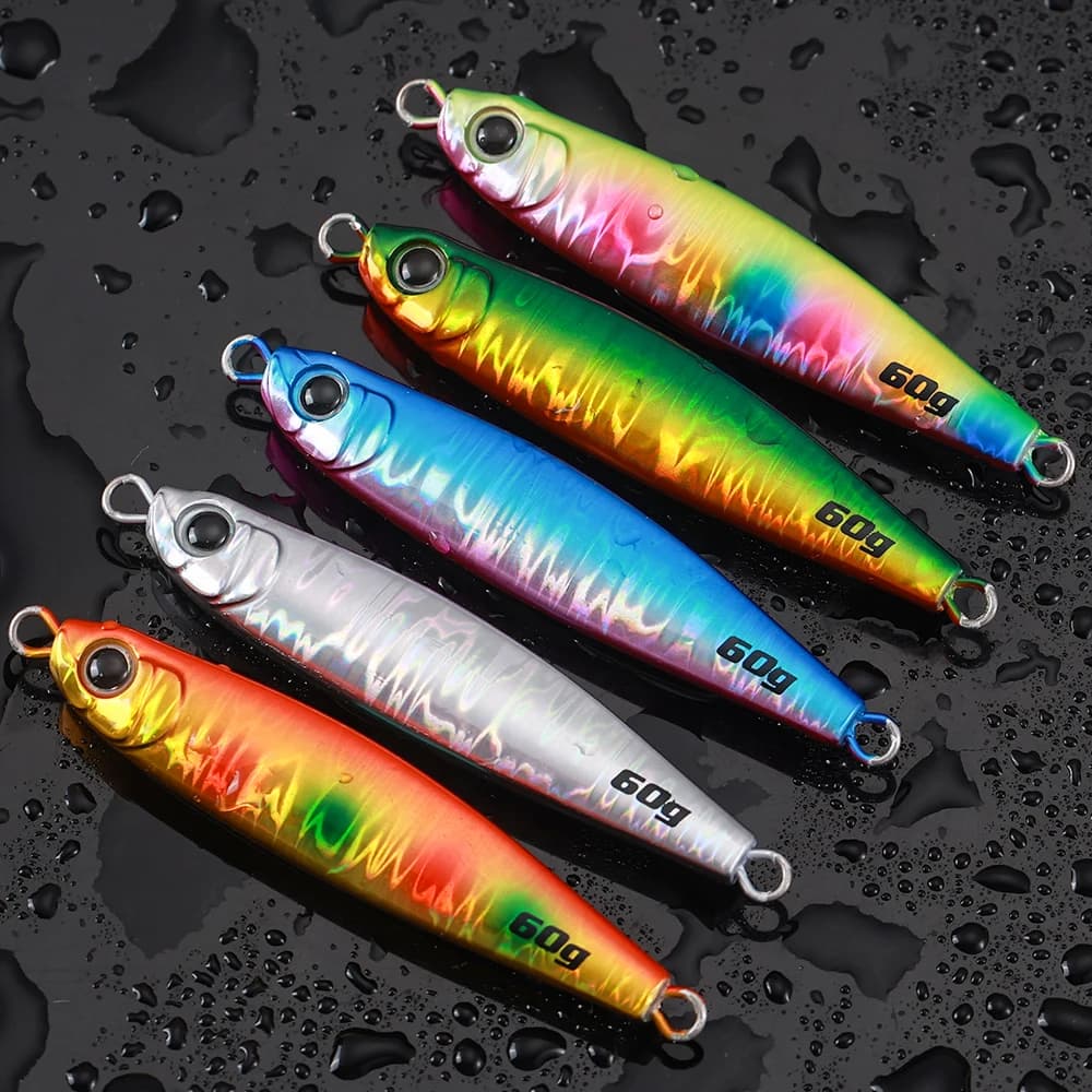 CASTFUN 40g 60g 80g Maschere a lancio lungo Maschere da pesca costiere Richiamo di pesca in mare Maschere lentasse in metallo