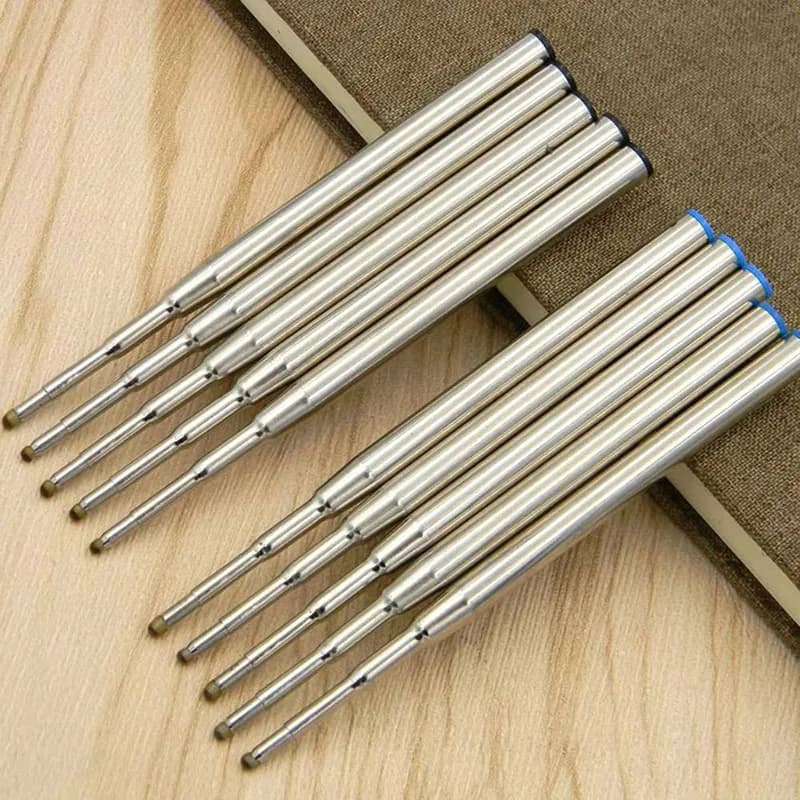 5/10/20/30PCS L:3.9 In Ballpoint Pen Refills for Parker Pens Medium Point blue Black Ink Rods for Writing Office Stationery