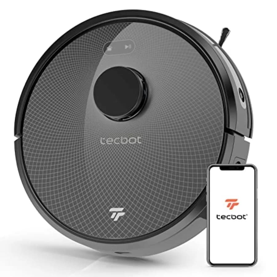 Robot Aspirapolvere con Navigazione Lidar, Potente Aspirazione 3000Pa, Connessione Wi-Fi, Compatibile con Alexa, Ideale per Ambienti con Animali Domestici