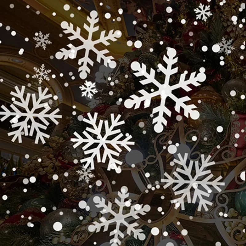 Luci per proiettori laser a LED con motivo a fiocco di neve di Natale all'aperto, vacanze, decorazioni per feste in casa, lampada da palco per DJ, 85 V-240 V