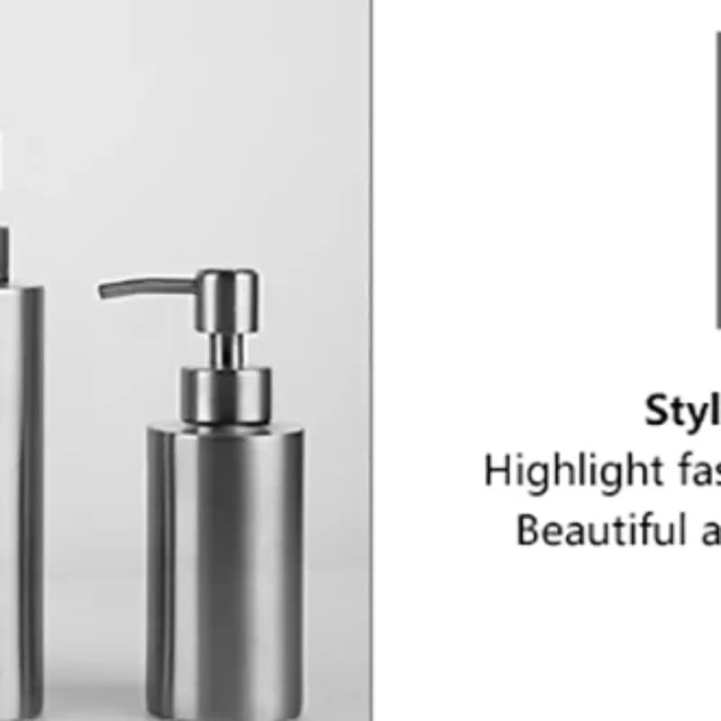 Dispenser di sapone liquido per le mani in acciaio inossidabile 304, testina dosatrice per bagno e cucina, accessori per dispenser di sapone schiumogeno e shampoo