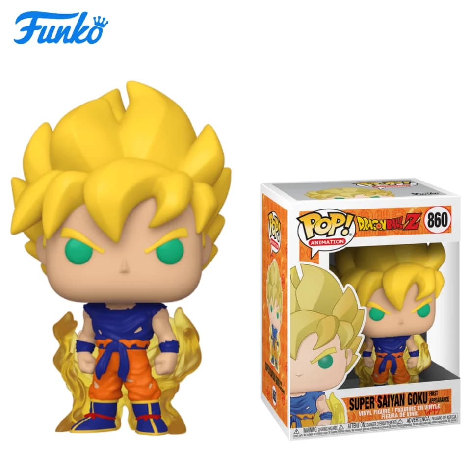 Funko Pop Animation: Dragon Ball Z - Super Saiyan Goku (Prima apparizione) - Regalo di Capodanno - Ottimo regalo per amici e familiari per Natale, Capodanno e compleanni, Decorazione a tema pop culture, Regalo di compleanno, Oggetto da collezione a tema fumetti, Merchandising ufficialmente licenziato, Oggetto da collezione premium, Oggetto da collezione a tema fumetti, Regalo per geek, Oggetto da collezione