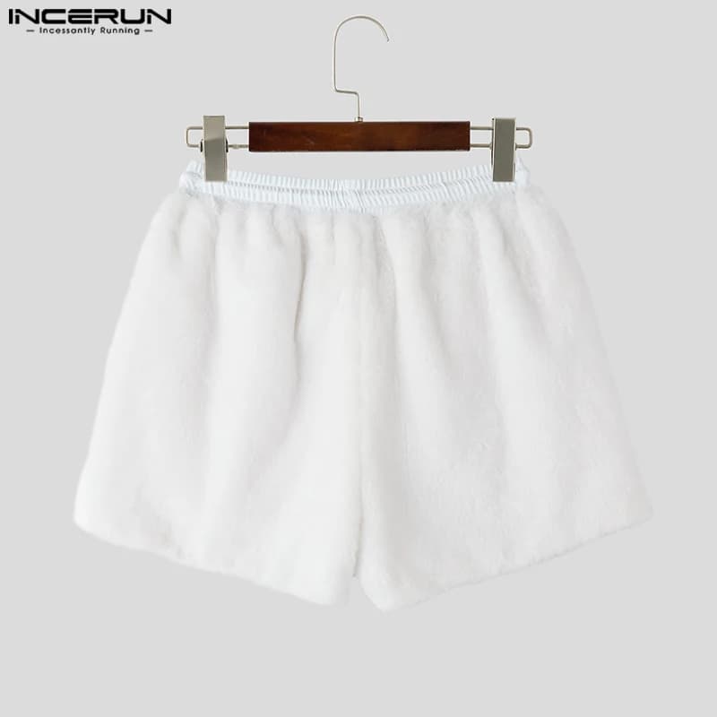 Pantaloncini Estivi INCERUN da Uomo, Casual, alla Moda, Tinta Unita, Streetwear, Oversize con Cerniera