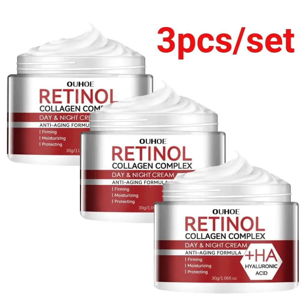 3 pcs/set retinol anti-wrinkle cream face firming Lifting Anti aging fade thin lines moisturizing whitening repair skin cream