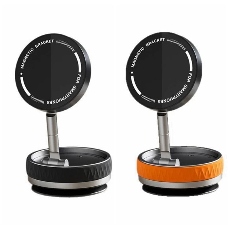 Supporto magnetico per telefono da auto sottovuoto 360 ° Supporto per telefono cellulare con supporto per auto intelligente pieghevole rotante per auto/palestra/specchio/seno