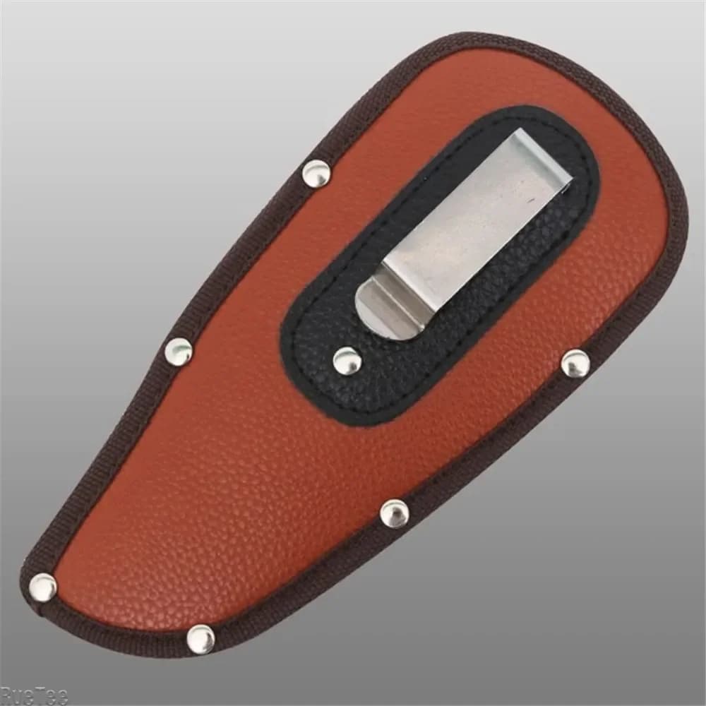 Durable leather sheath case for sheath belt for garden shears scissors garden tools