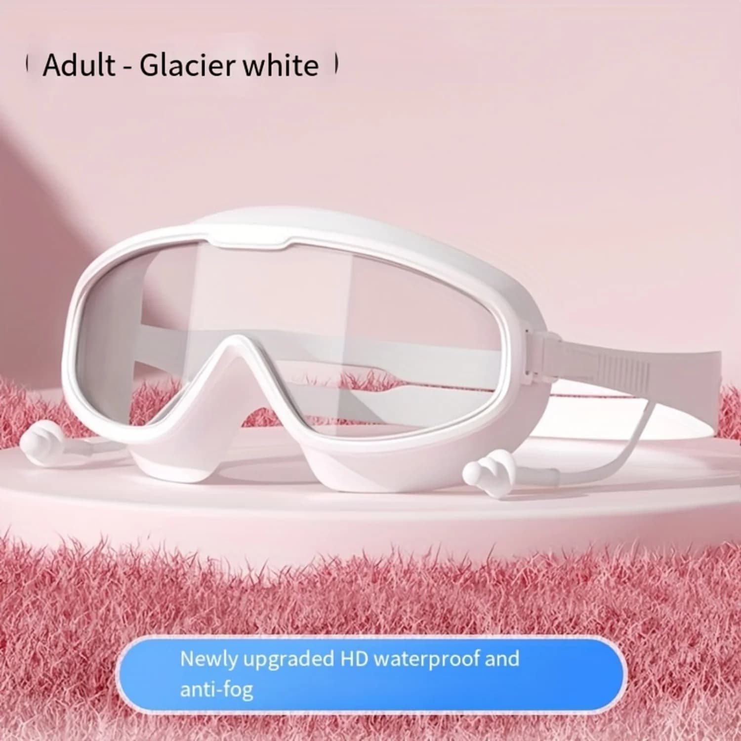Waterproof HD swimwear Eyewear with large frame for men and women - Adult size