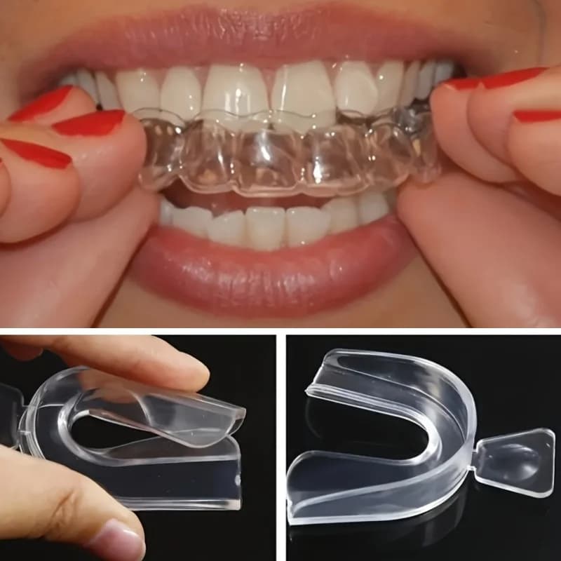 Unisex Dental Aligner in Invisible Silicone, Orthodontic Tray for Whitening and Straightening, Night Use, Denti Care Tool