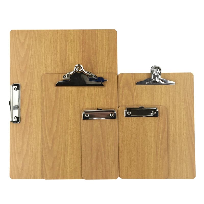 1 pz formato A4/A5 appunti in legno ranodm cartella di file bordo stazionario bordo duro piastra di scrittura clip report forniture per ufficio