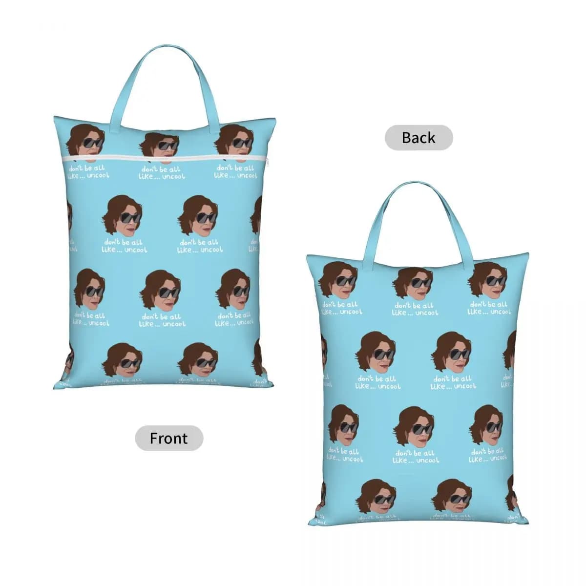 Luann - Real Housewives - Rhony Don't Be All Like Uncool Travel Laundry Bag Reusable Dirty Clothes Pouch Vacation Washing Basket