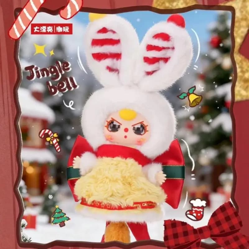 Genuino Baby Tre Christmas Series Vinile Peluche Cieco Scatola Mistero Regalo di Natale Alla moda Kawaii Doll giocattoli ornamenti decorativi