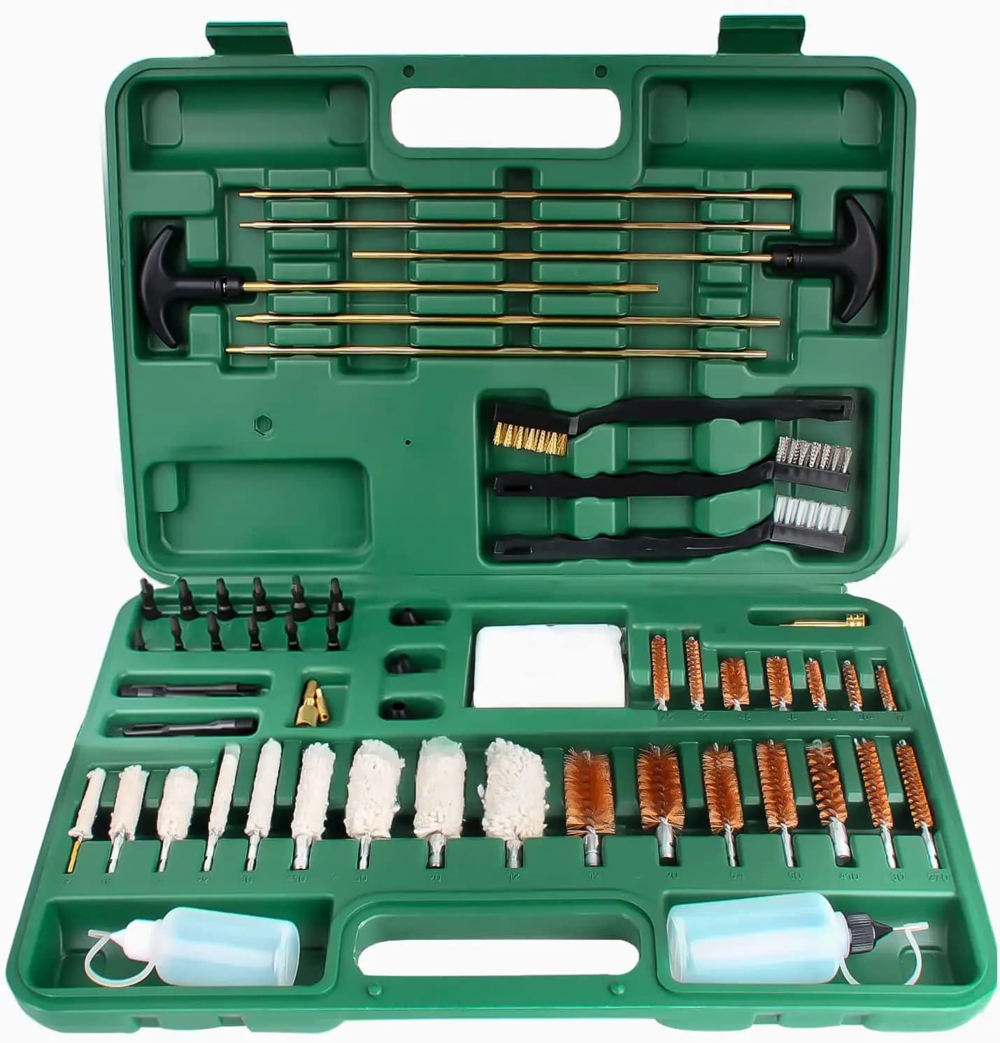 Spazzola per pistola Strumento per la pulizia della pistola 19 pezzi Set di dragaggio per tubi Kit di pulizia e manutenzione Spazzola per canna della pistola